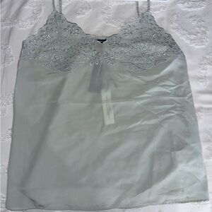 Express Gray Camisole with Lace Detailing